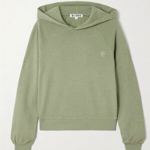 ETERNE Sag Green cropped hoodie